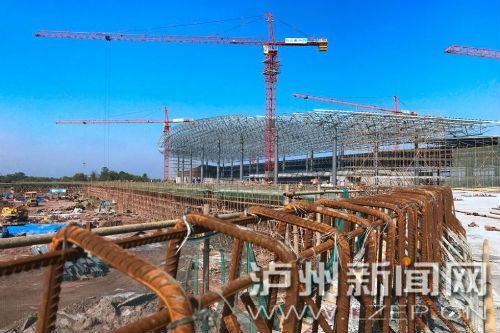 州云龍機場正全速推進建設，確保7月1日前投入運行。 瀘州日報記者 牟科 攝3